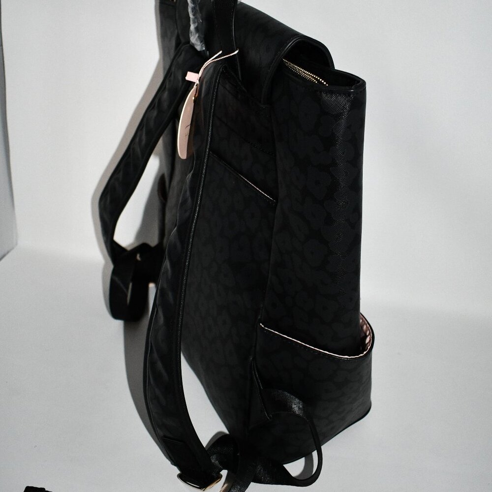 Hollis Black Leopard Frilly Backpack – Full-Size, Stylish, Versatile, NWT - Picture 4 of 6
